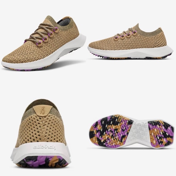 ALLBIRDS LIMITED EDITION:Hazy Beige/Lux Purple (White Sole) Tree Dasher 2 W9.5 - Picture 2 of 12